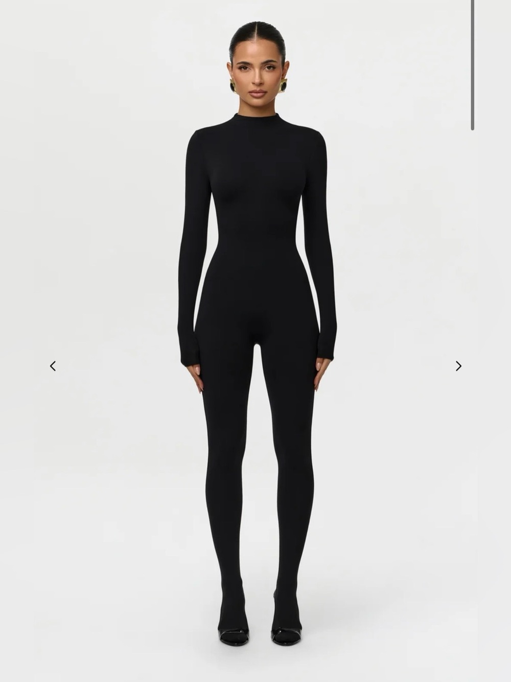 Naked Wardrobe Naked Closed Toe Jumpsuit Black